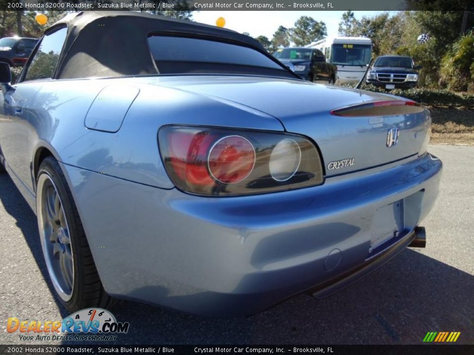 2002 Honda S2000 Roadster Suzuka Blue Metallic / Blue Photo #7