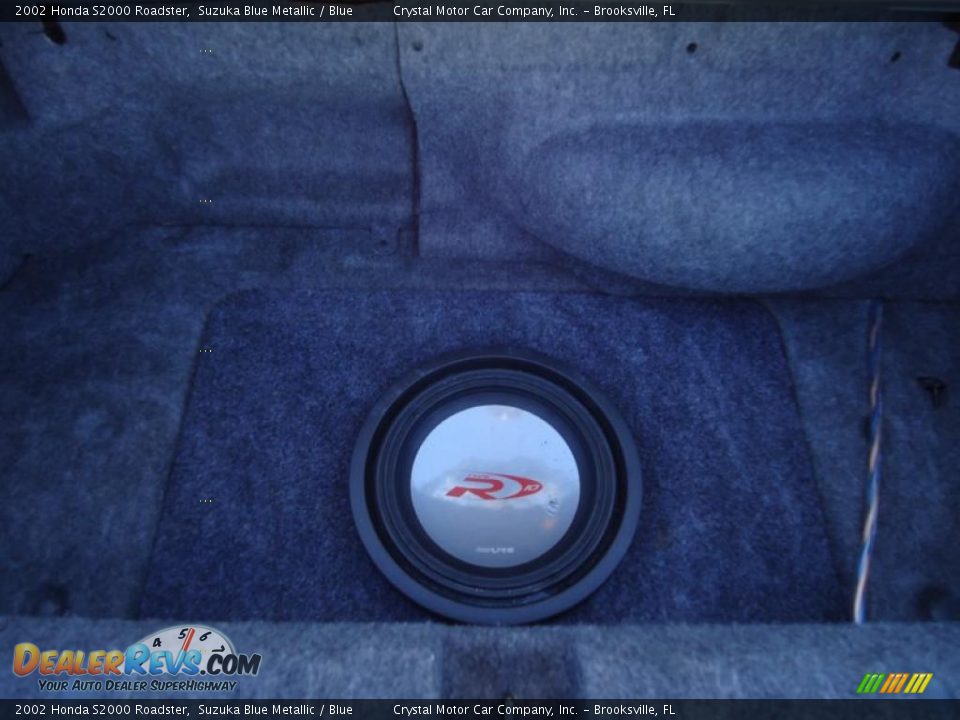 2002 Honda S2000 Roadster Suzuka Blue Metallic / Blue Photo #9