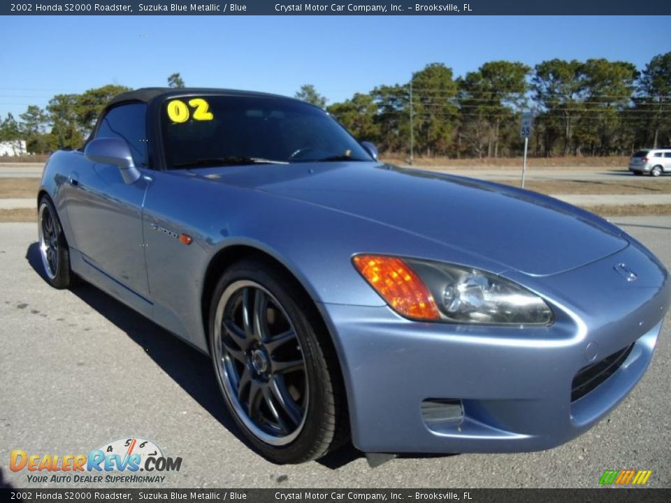 Suzuka Blue Metallic 2002 Honda S2000 Roadster Photo #13