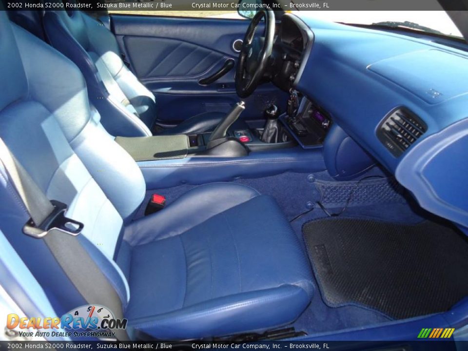 Blue Interior - 2002 Honda S2000 Roadster Photo #15