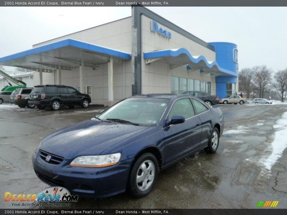 2001 Honda Accord EX Coupe Eternal Blue Pearl / Ivory Photo #1