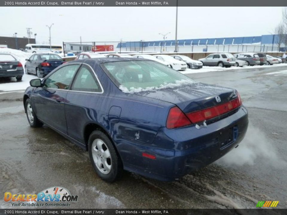 2001 Honda Accord EX Coupe Eternal Blue Pearl / Ivory Photo #2