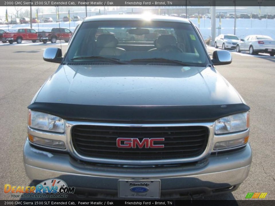 2000 GMC Sierra 1500 SLT Extended Cab Pewter Metallic / Oak Photo #3