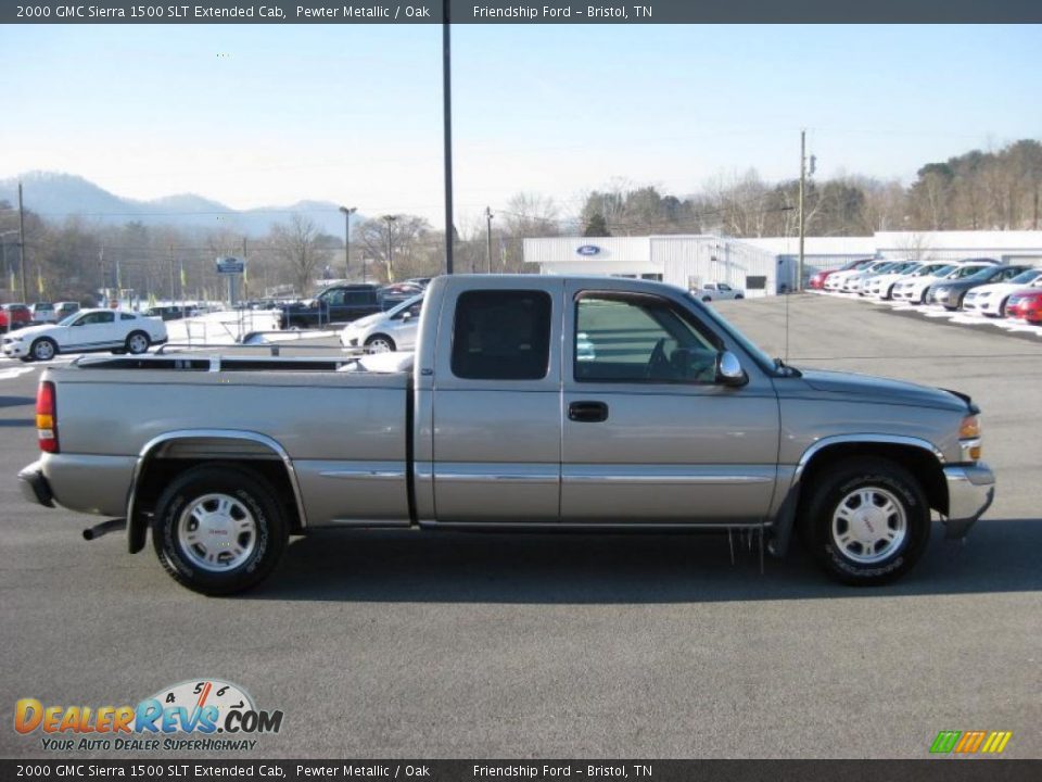 2000 GMC Sierra 1500 SLT Extended Cab Pewter Metallic / Oak Photo #5