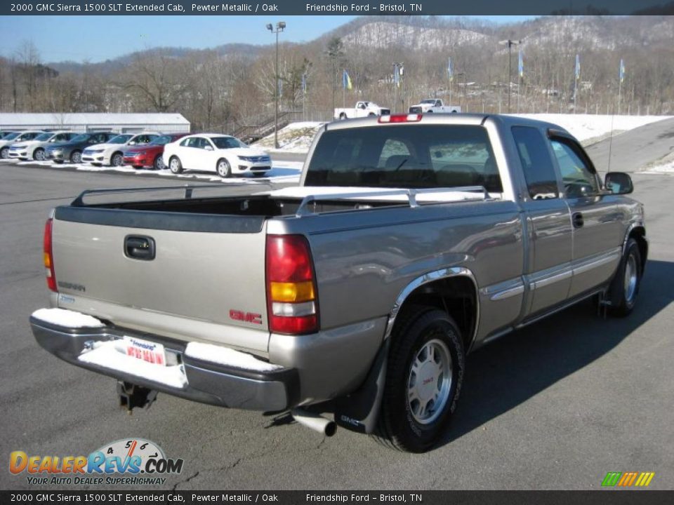 Pewter Metallic 2000 GMC Sierra 1500 SLT Extended Cab Photo #6