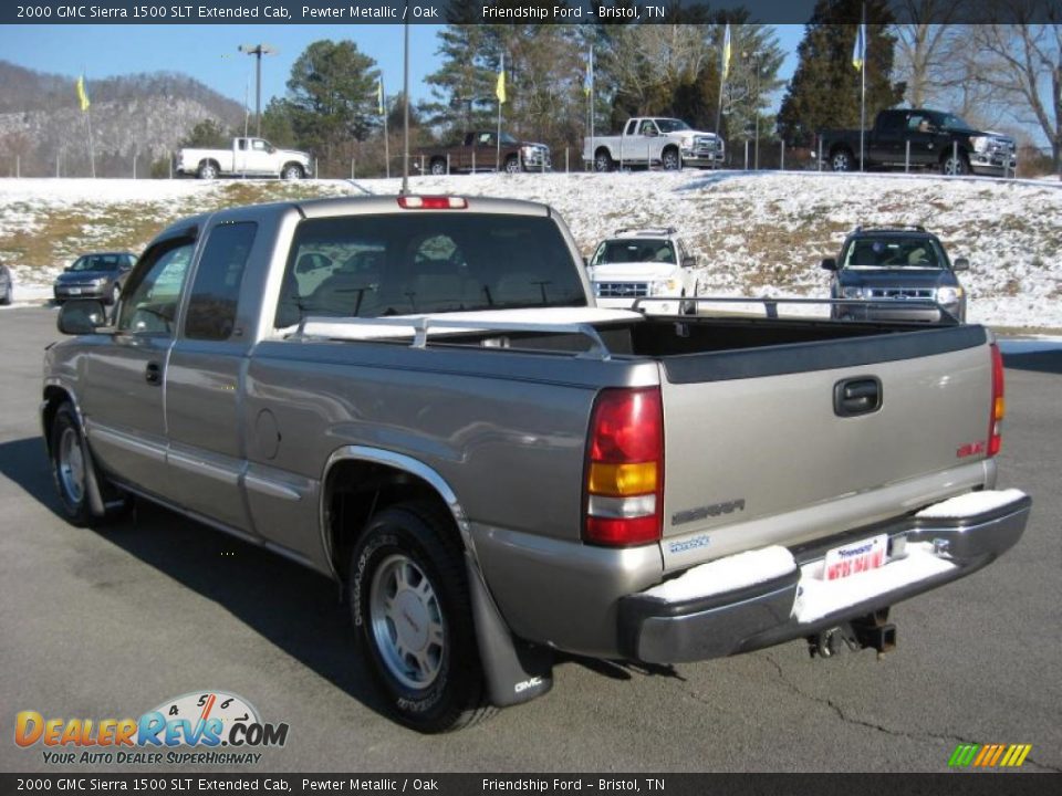 2000 GMC Sierra 1500 SLT Extended Cab Pewter Metallic / Oak Photo #8