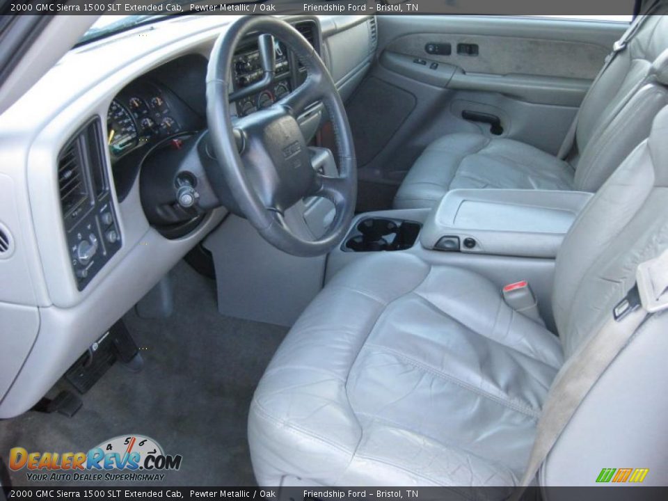 Oak Interior - 2000 GMC Sierra 1500 SLT Extended Cab Photo #12