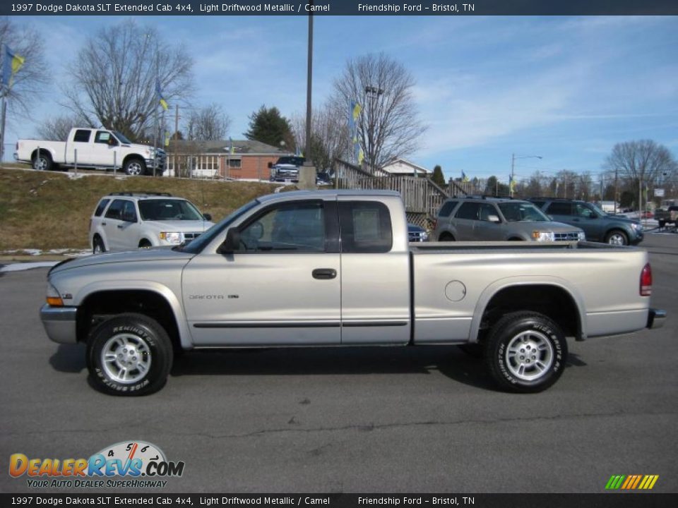 1997 Dodge Dakota SLT Extended Cab 4x4 Light Driftwood Metallic / Camel Photo #1