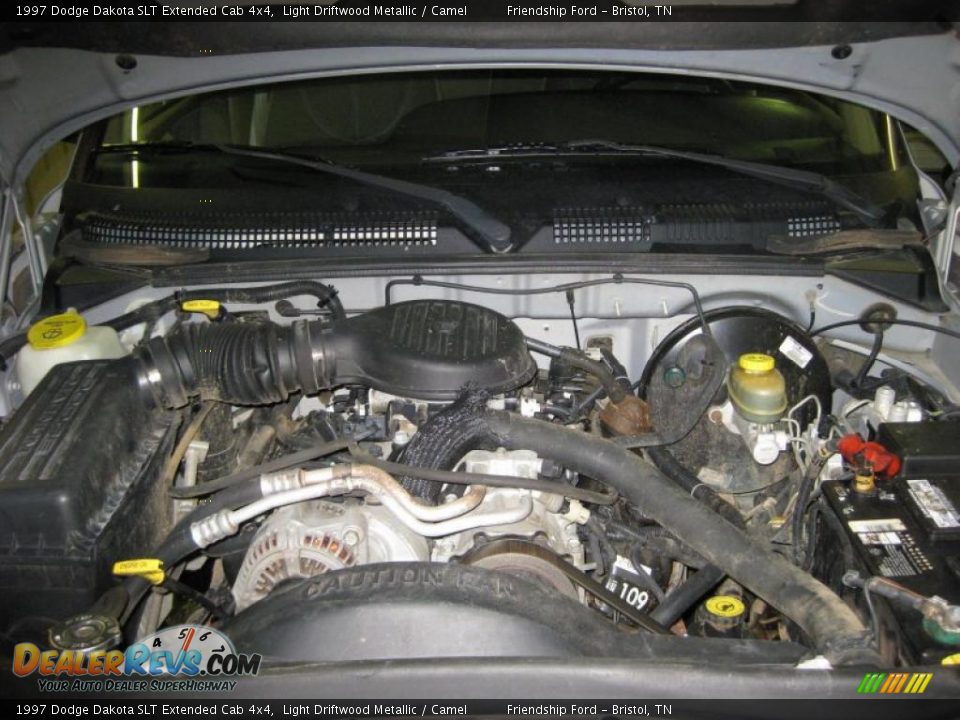 1997 Dodge Dakota SLT Extended Cab 4x4 5.2 Liter OHV 16-Valve V8 Engine Photo #11