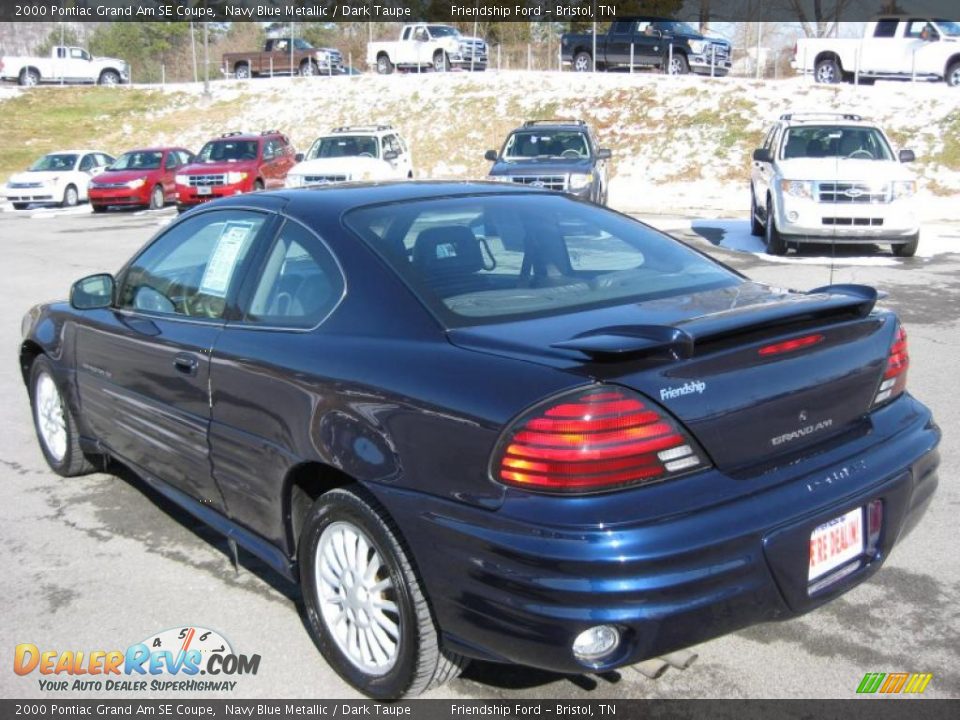 Navy Blue Metallic 2000 Pontiac Grand Am SE Coupe Photo #8