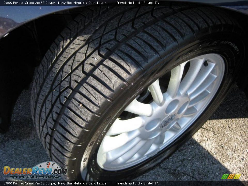 2000 Pontiac Grand Am SE Coupe Navy Blue Metallic / Dark Taupe Photo #9