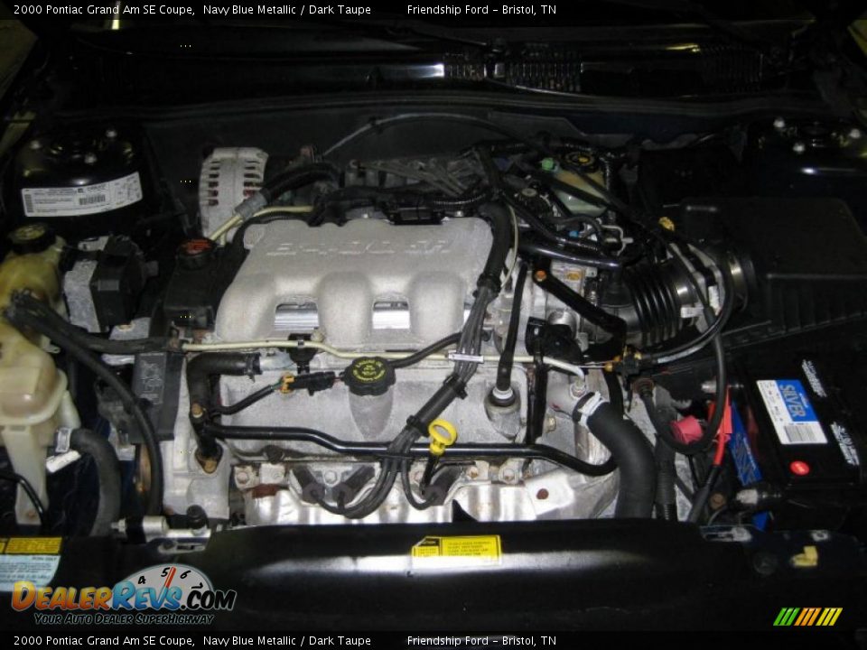 2000 Pontiac Grand Am SE Coupe 3.4 Liter OHV 12-Valve V6 Engine Photo #11