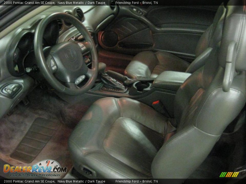 Dark Taupe Interior - 2000 Pontiac Grand Am SE Coupe Photo #13