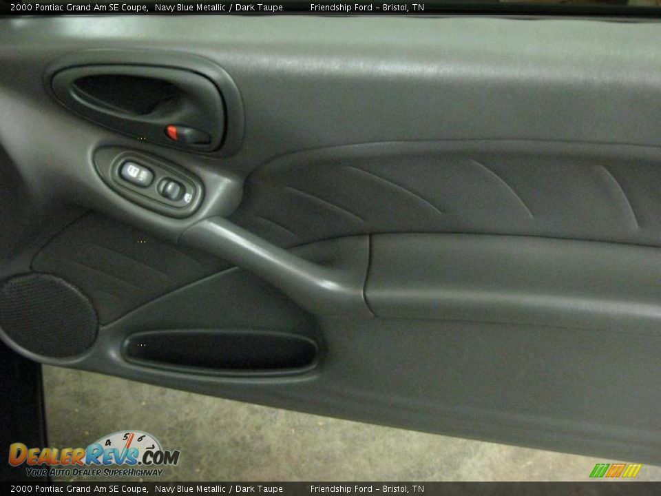 2000 Pontiac Grand Am SE Coupe Navy Blue Metallic / Dark Taupe Photo #20