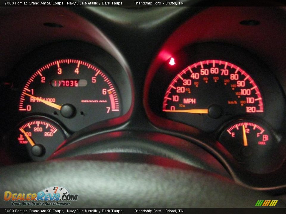 2000 Pontiac Grand Am SE Coupe Gauges Photo #25