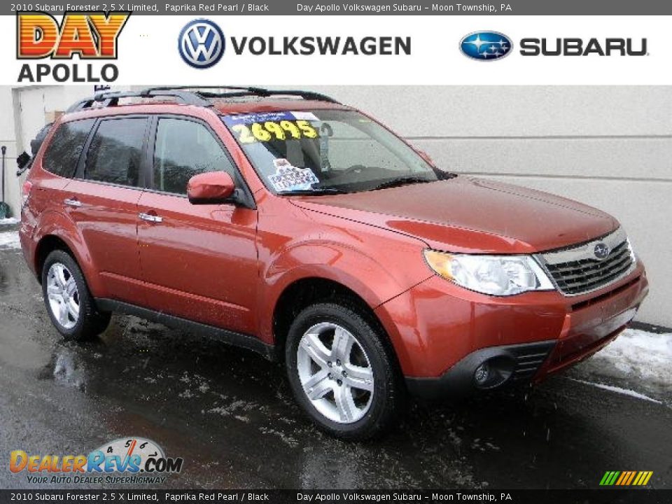 2010 Subaru Forester 2.5 X Limited Paprika Red Pearl / Black Photo #1