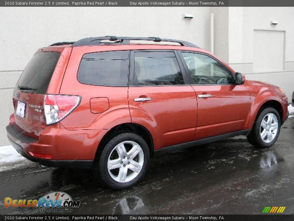 2010 Subaru Forester 2.5 X Limited Paprika Red Pearl / Black Photo #3