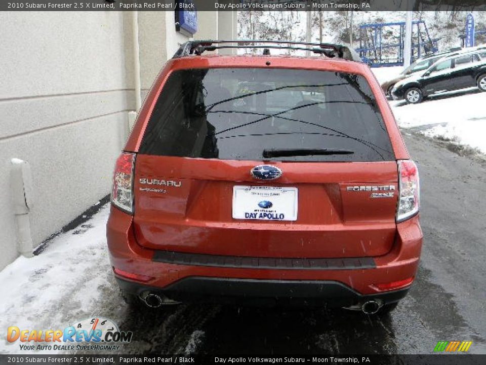 2010 Subaru Forester 2.5 X Limited Paprika Red Pearl / Black Photo #4
