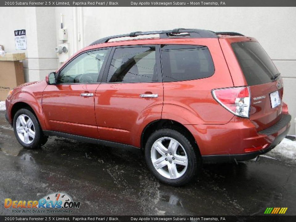2010 Subaru Forester 2.5 X Limited Paprika Red Pearl / Black Photo #5