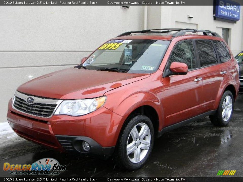 2010 Subaru Forester 2.5 X Limited Paprika Red Pearl / Black Photo #7