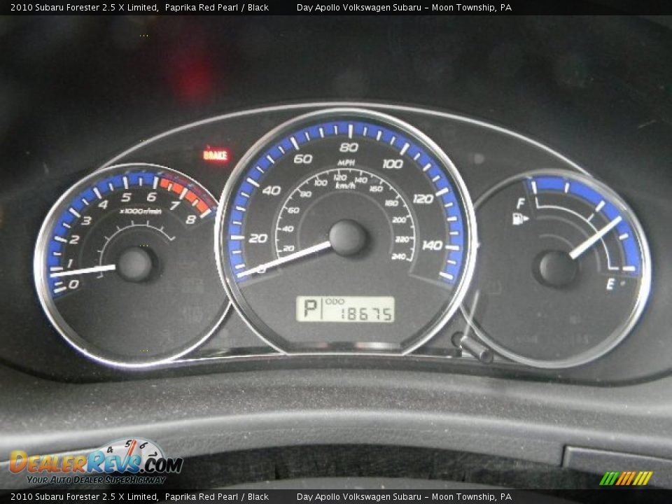 2010 Subaru Forester 2.5 X Limited Paprika Red Pearl / Black Photo #29