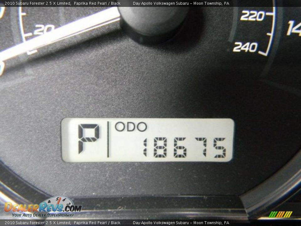2010 Subaru Forester 2.5 X Limited Paprika Red Pearl / Black Photo #30