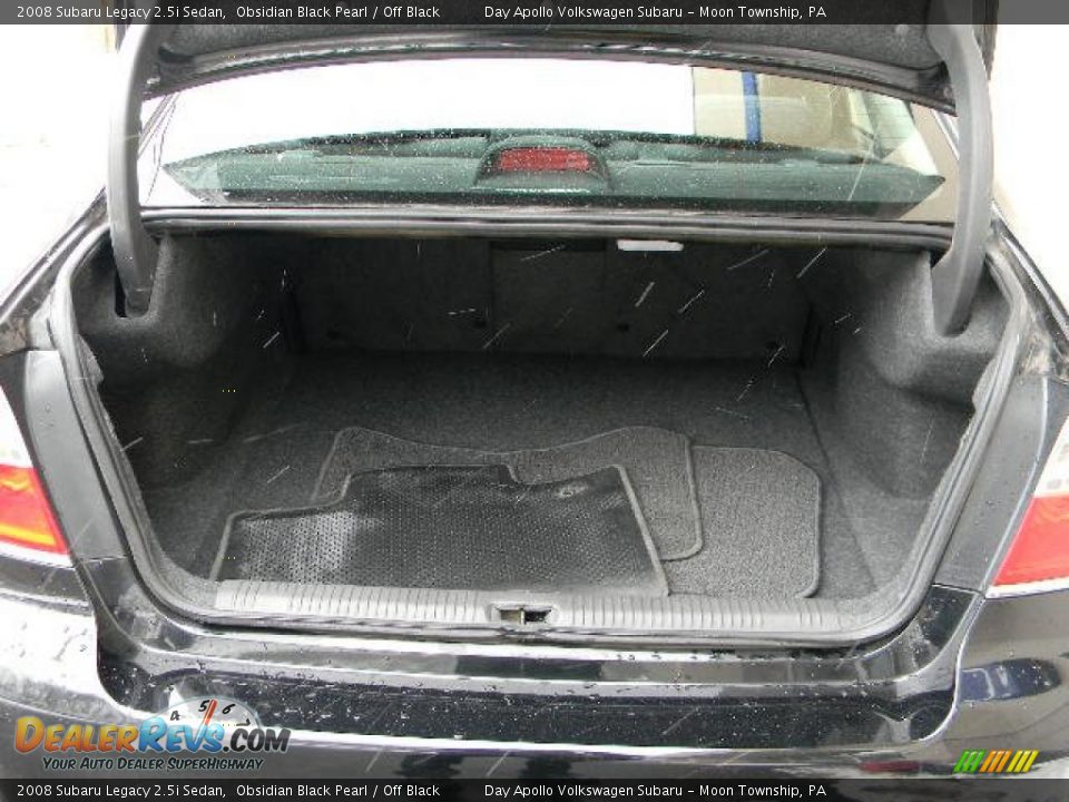 2008 Subaru Legacy 2.5i Sedan Obsidian Black Pearl / Off Black Photo #9