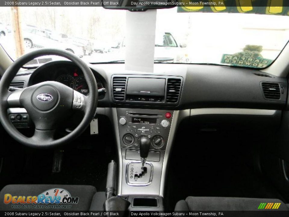 2008 Subaru Legacy 2.5i Sedan Obsidian Black Pearl / Off Black Photo #20