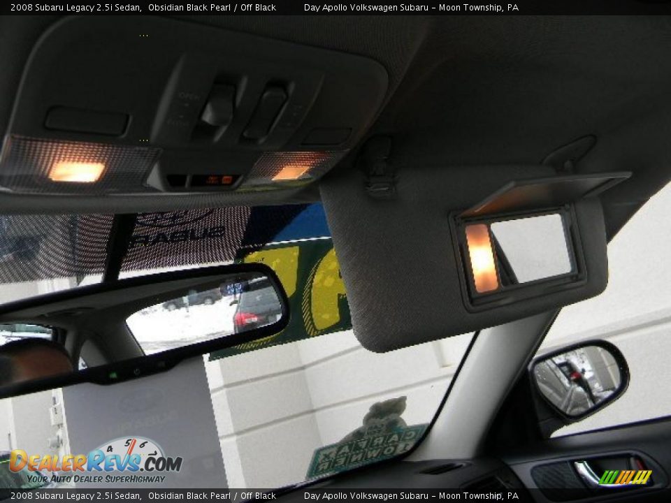2008 Subaru Legacy 2.5i Sedan Obsidian Black Pearl / Off Black Photo #21