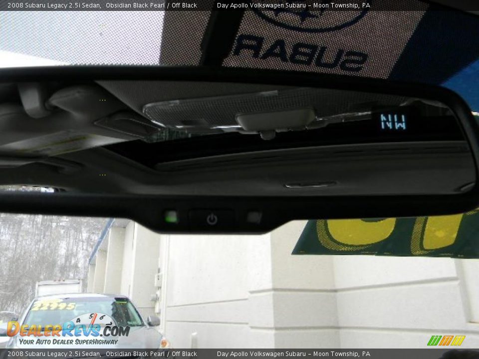 2008 Subaru Legacy 2.5i Sedan Obsidian Black Pearl / Off Black Photo #22
