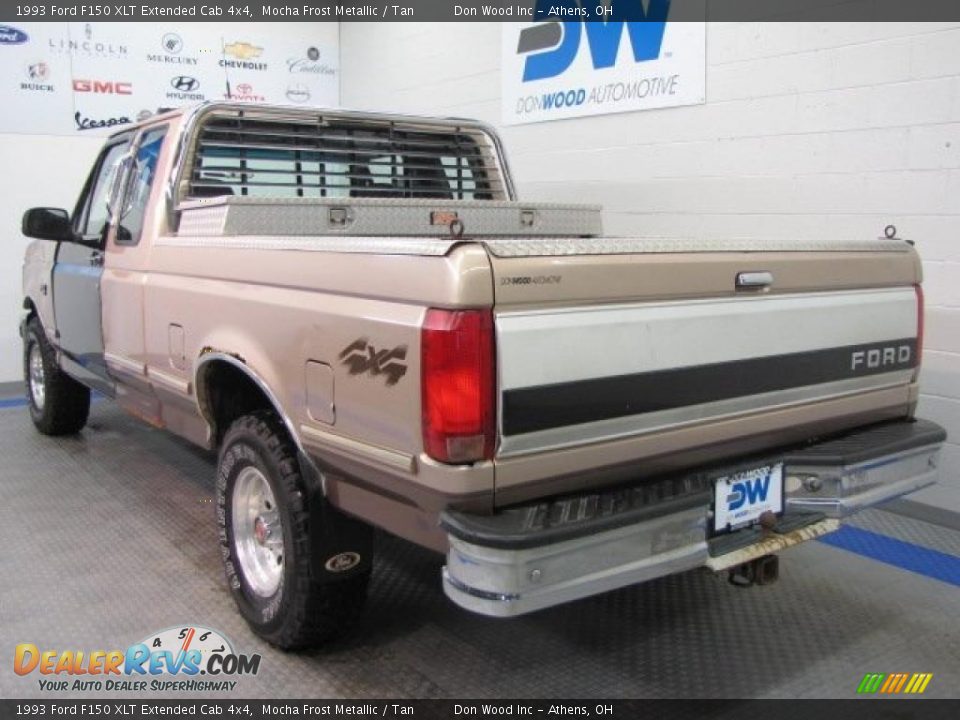 1993 Ford F150 XLT Extended Cab 4x4 Mocha Frost Metallic / Tan Photo #3