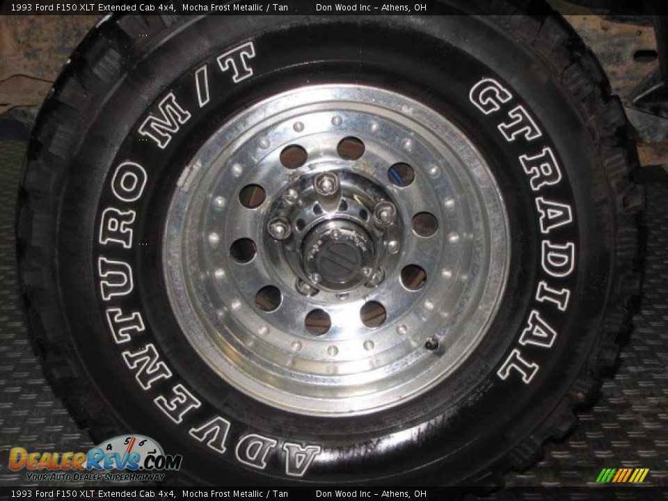 1993 Ford F150 XLT Extended Cab 4x4 Mocha Frost Metallic / Tan Photo #12