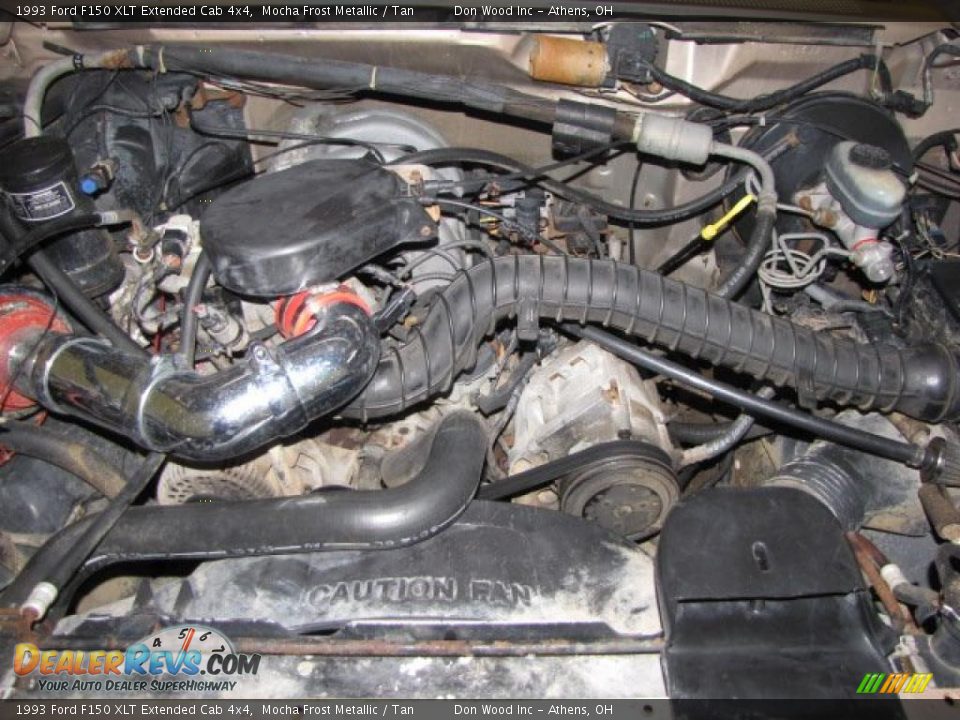 1993 Ford F150 XLT Extended Cab 4x4 5.0 Liter OHV 16-Valve V8 Engine Photo #14