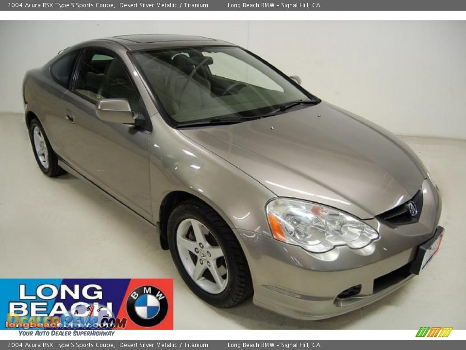 2004 Acura RSX Type S Sports Coupe Desert Silver Metallic / Titanium Photo #1