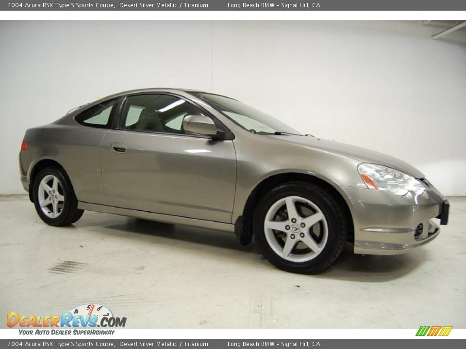 2004 Acura RSX Type S Sports Coupe Desert Silver Metallic / Titanium Photo #2