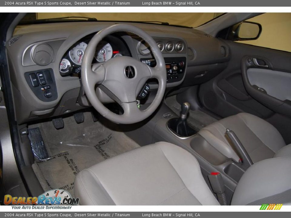 Titanium Interior - 2004 Acura RSX Type S Sports Coupe Photo #16