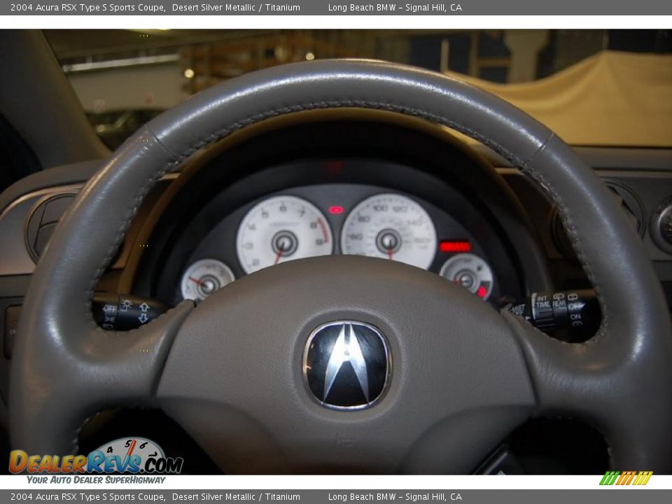 2004 Acura RSX Type S Sports Coupe Desert Silver Metallic / Titanium Photo #25