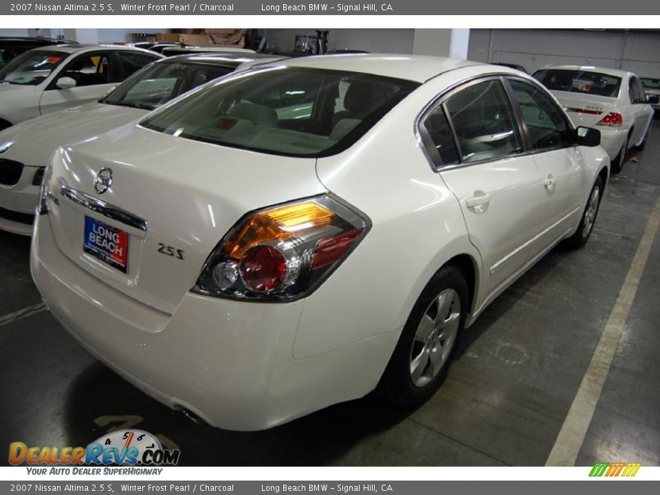 2007 Nissan Altima 2.5 S Winter Frost Pearl / Charcoal Photo #3