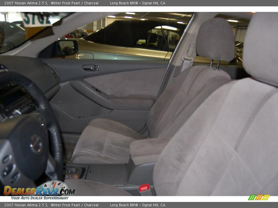 2007 Nissan Altima 2.5 S Winter Frost Pearl / Charcoal Photo #5