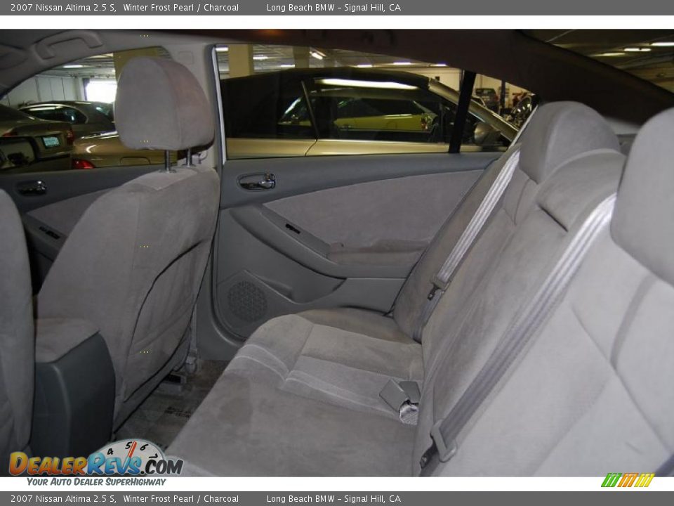 2007 Nissan Altima 2.5 S Winter Frost Pearl / Charcoal Photo #6