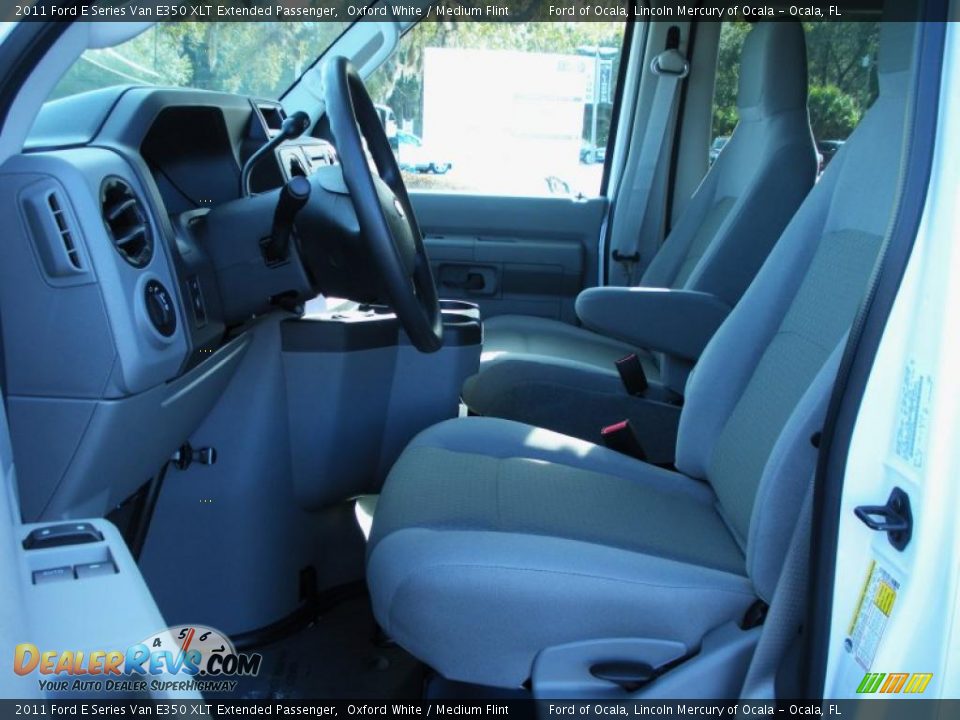 Medium Flint Interior - 2011 Ford E Series Van E350 XLT Extended Passenger Photo #5