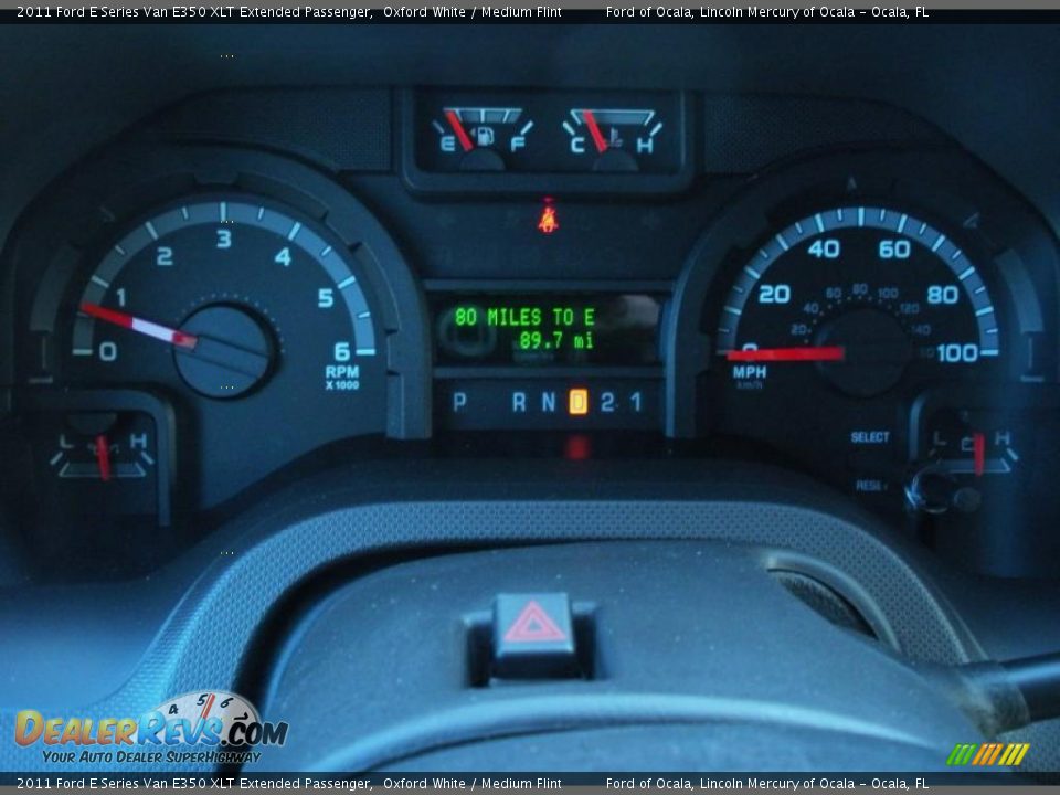 2011 Ford E Series Van E350 XLT Extended Passenger Gauges Photo #10