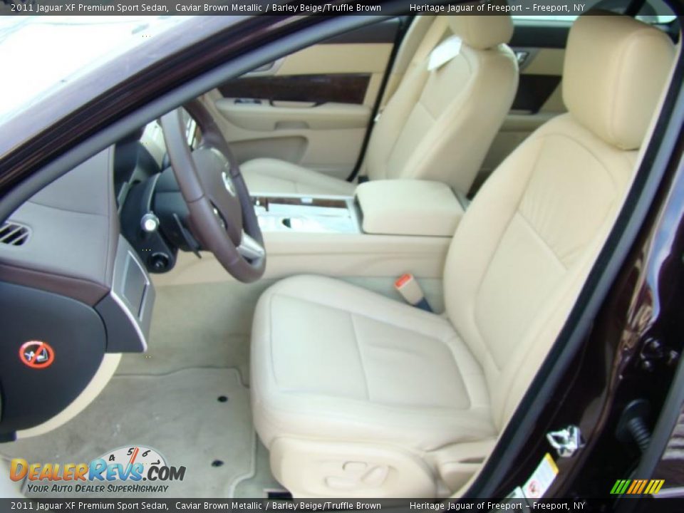 Barley Beige/Truffle Brown Interior - 2011 Jaguar XF Premium Sport Sedan Photo #10