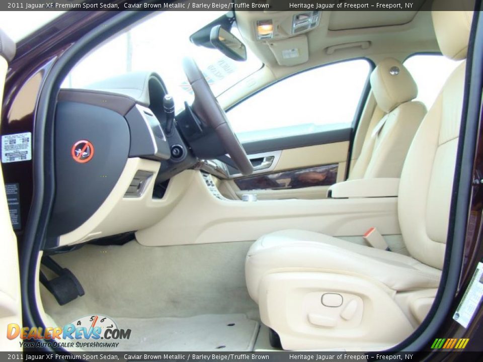 Barley Beige/Truffle Brown Interior - 2011 Jaguar XF Premium Sport Sedan Photo #11