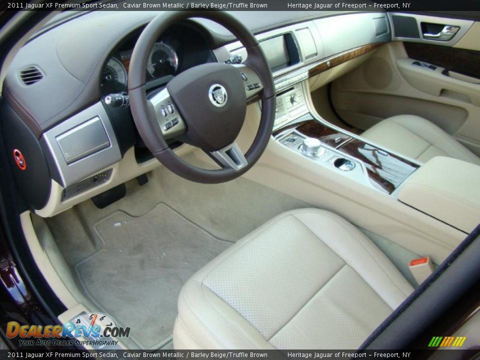Barley Beige/Truffle Brown Interior - 2011 Jaguar XF Premium Sport Sedan Photo #12