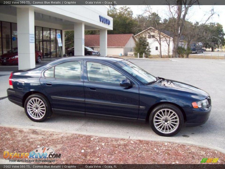 2002 Volvo S60 T5 Cosmos Blue Metallic / Graphite Photo #10