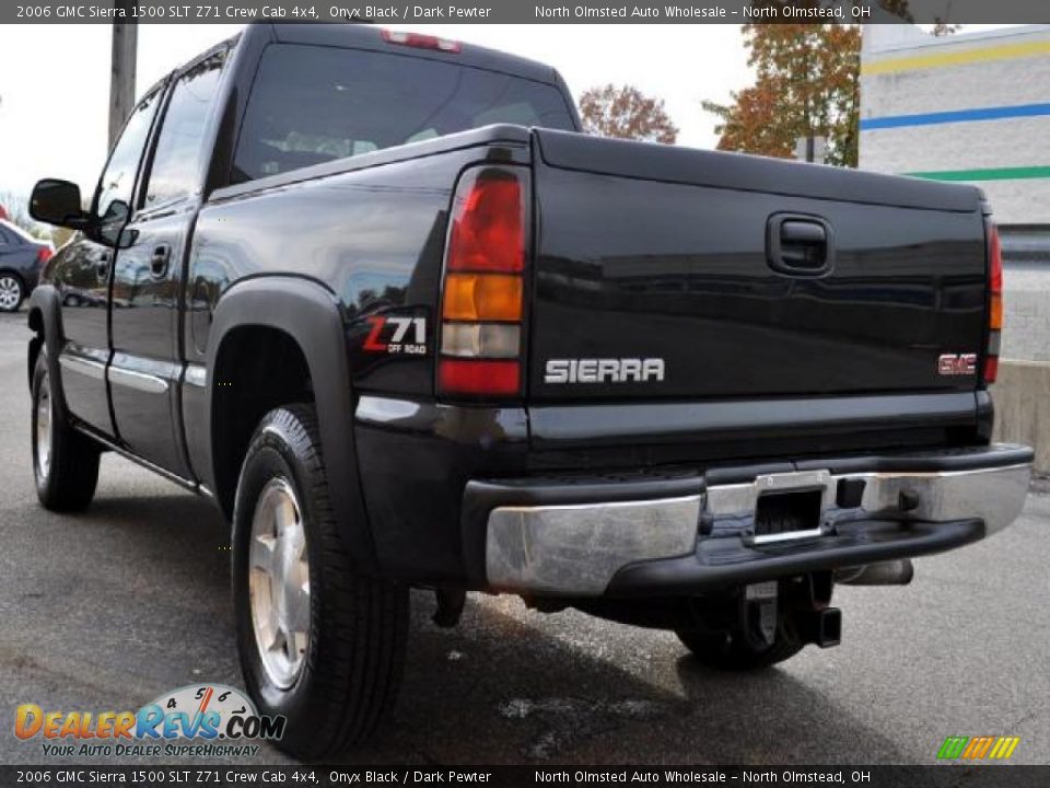 2006 GMC Sierra 1500 SLT Z71 Crew Cab 4x4 Onyx Black / Dark Pewter Photo #3