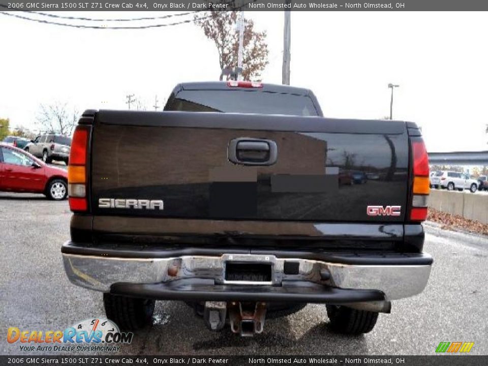 2006 GMC Sierra 1500 SLT Z71 Crew Cab 4x4 Onyx Black / Dark Pewter Photo #4