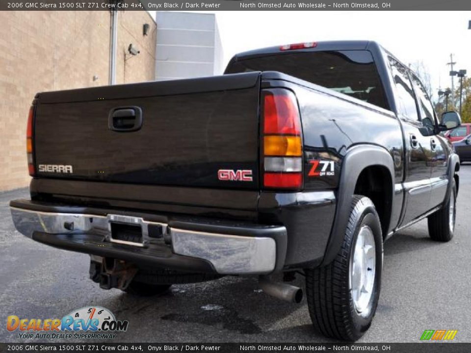 2006 GMC Sierra 1500 SLT Z71 Crew Cab 4x4 Onyx Black / Dark Pewter Photo #6