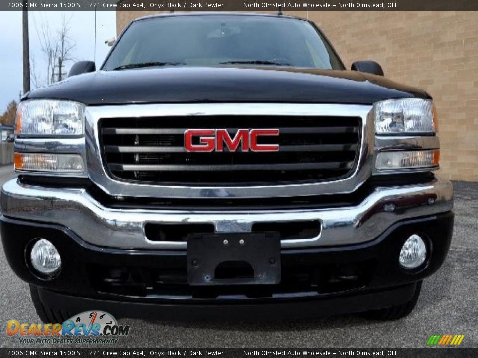 2006 GMC Sierra 1500 SLT Z71 Crew Cab 4x4 Onyx Black / Dark Pewter Photo #9